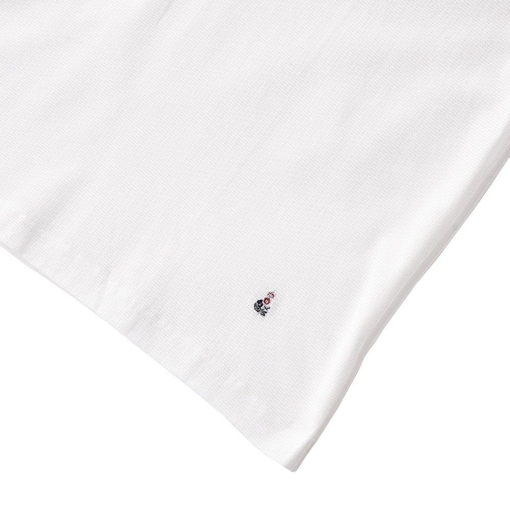 GUY ROVER ギローバー コットン バンドカラーポロシャツ PC432J-531501 WHITE