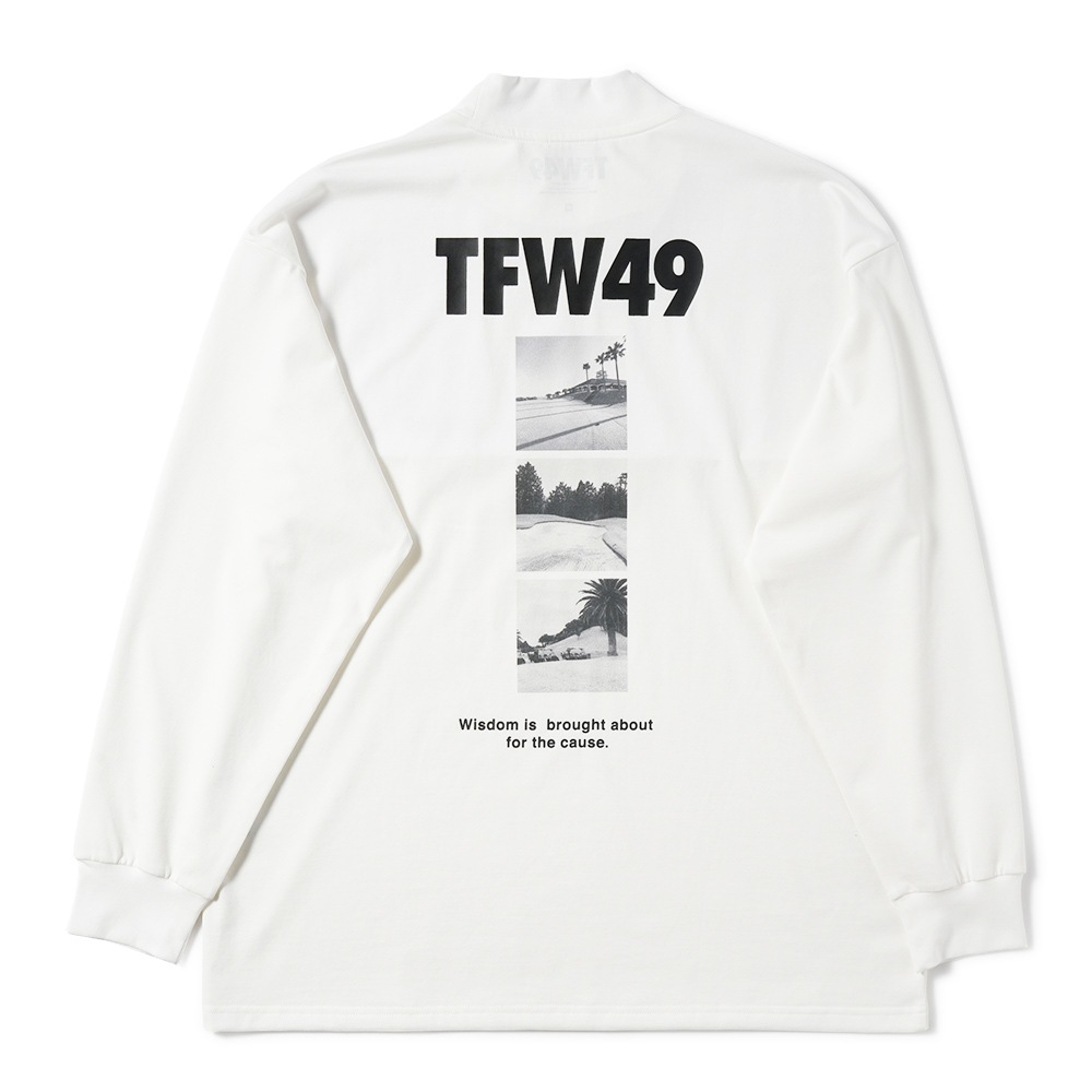 TFW49 モックネック　長袖　ホワイト　M junhashimoto ゴルフ TFW49 モックネック 長袖 ホワイト M junhashimoto ゴルフ カジュアル