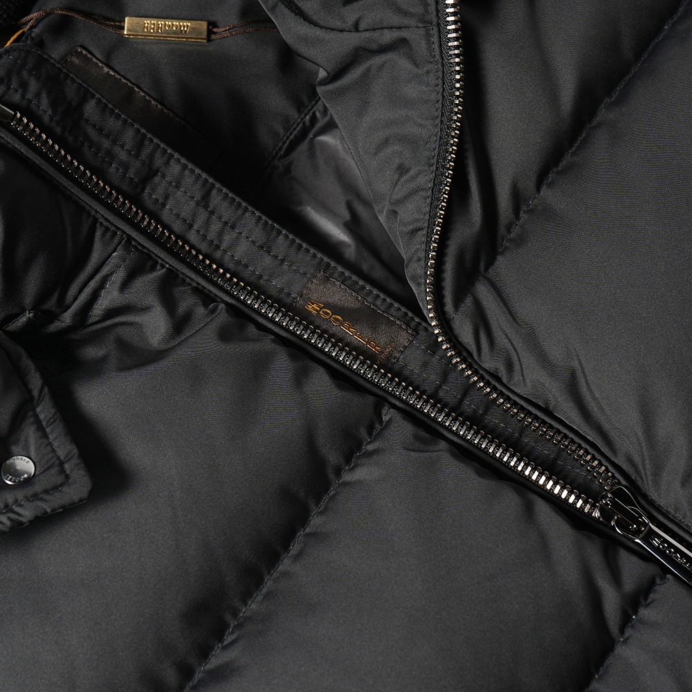 MOORER ムーレー FIRE-WK ファイヤー ポリエステル フーデッド ダウンベスト BLACK