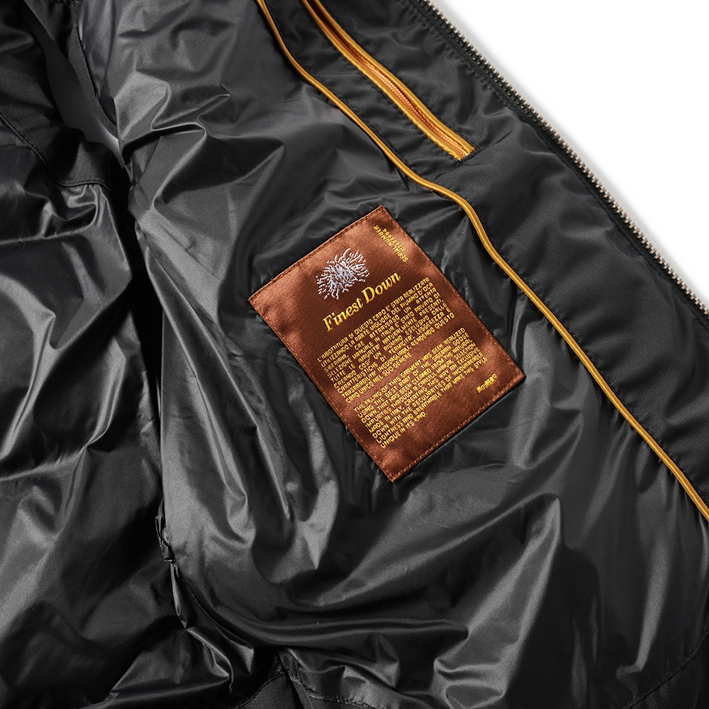 MOORER ムーレー FIRE-WK ファイヤー ポリエステル フーデッド ダウンベスト BLACK