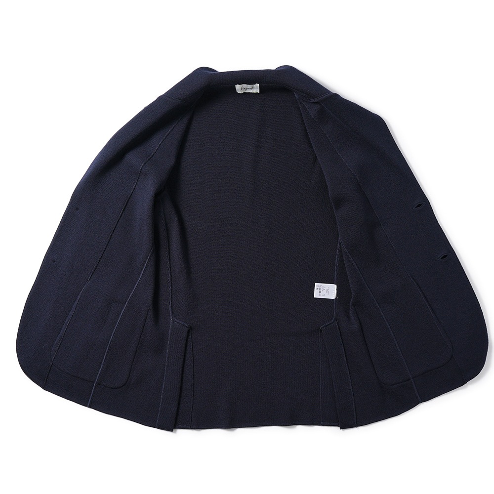 Finjack フィンジャック GIACCA 2 SPACCHI ウールストレッチ ニットテーラードジャケット FGM2-LANA NAVY