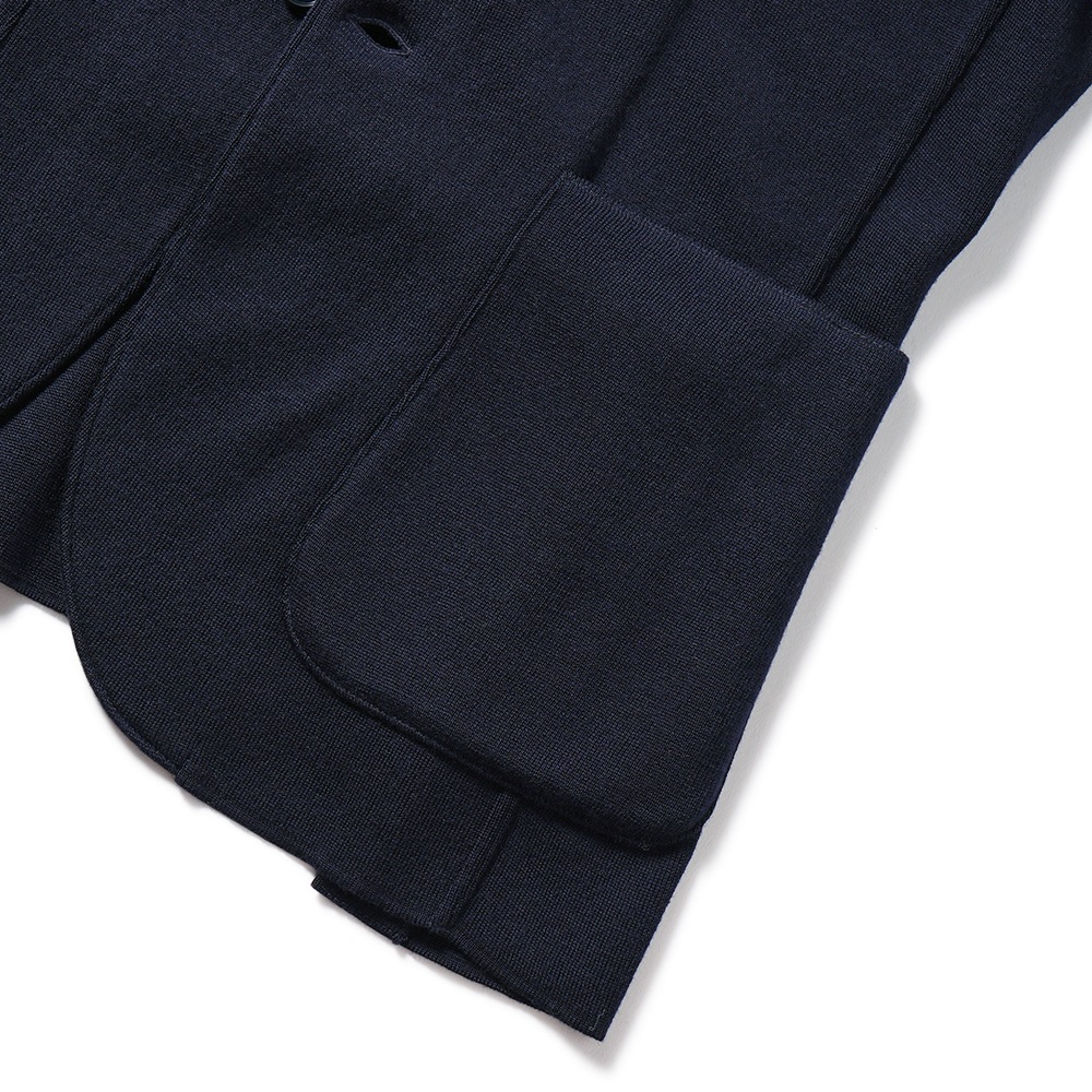 Finjack フィンジャック GIACCA 2 SPACCHI ウールストレッチ ニットテーラードジャケット FGM2-LANA NAVY