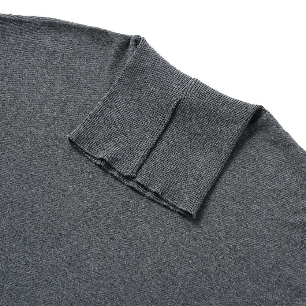 GICIPI ジチピ 2502A TIGRE Cotone Soft ティーグレ タートルネック リラックスフィット ニットソー Carbone