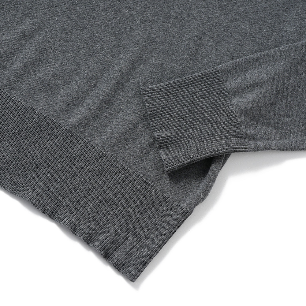 GICIPI ジチピ 2502A TIGRE Cotone Soft ティーグレ タートルネック リラックスフィット ニットソー Carbone