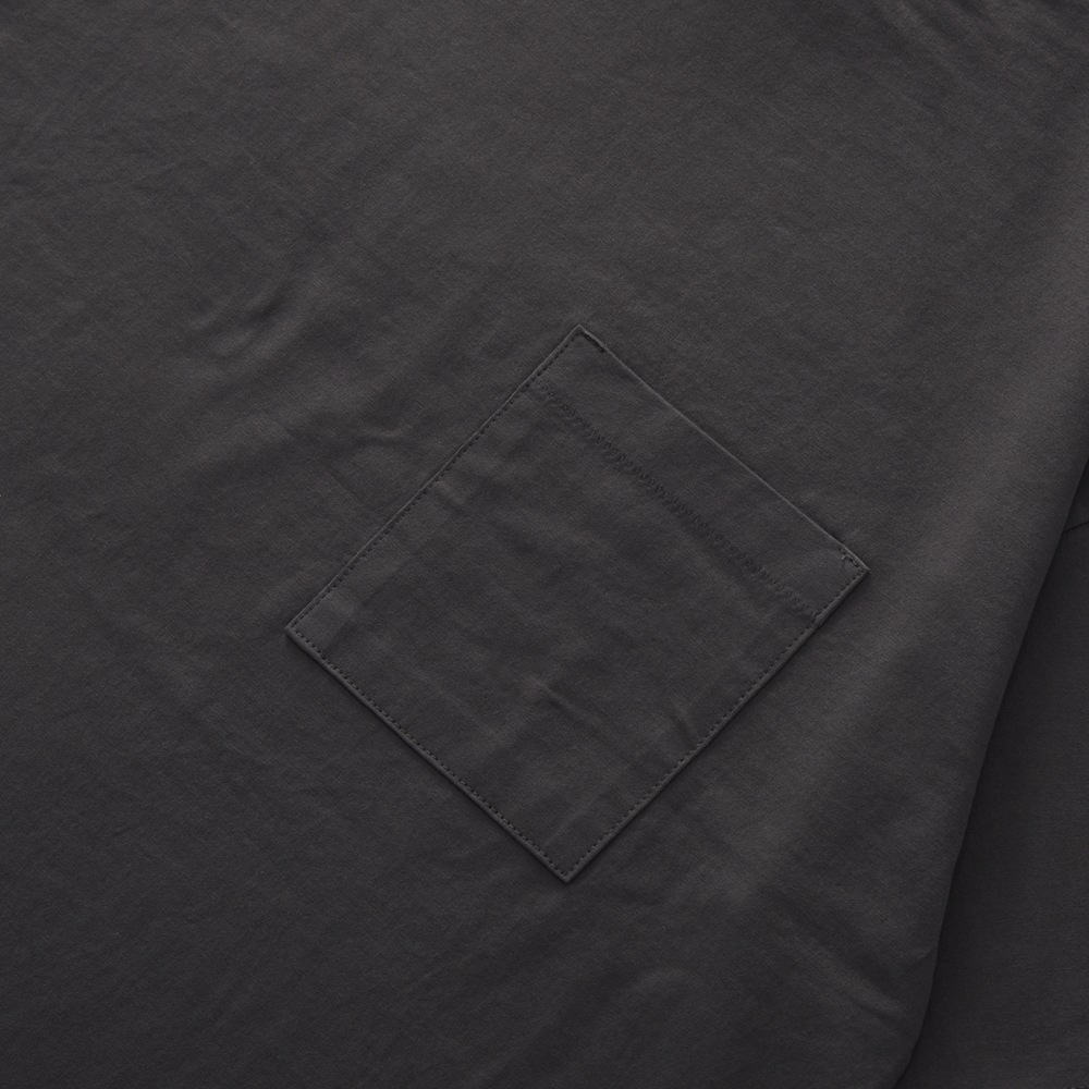 GICIPI ジチピ 2206P GRANCHIO コットン ポケット クルーネック ショートスリーブTシャツ GRAYISH BROWN