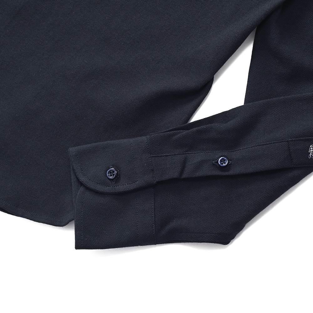 新品 GUY ROVER ギローバー コットンカノコ ポロシャツ XS ブラック 新品 GUY ROVER ギローバー コットンカノコ ポロシャツ XS