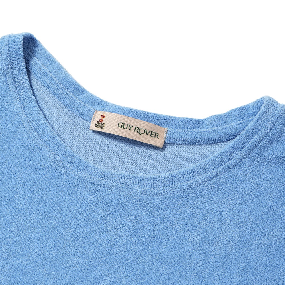 GUY ROVER ギローバー コットン パイル クルーネック Tシャツ TC442-541501 BLUE
