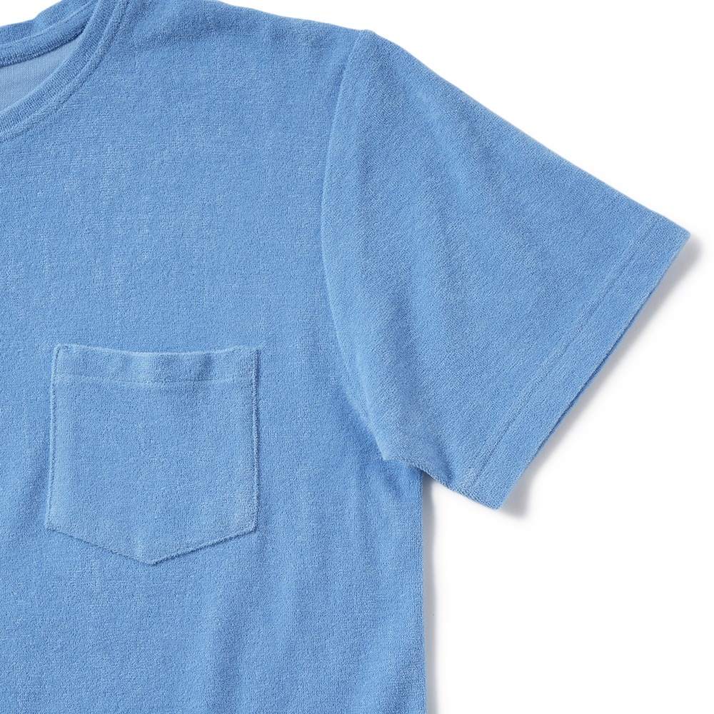 GUY ROVER ギローバー コットン パイル クルーネック Tシャツ TC442-541501 BLUE