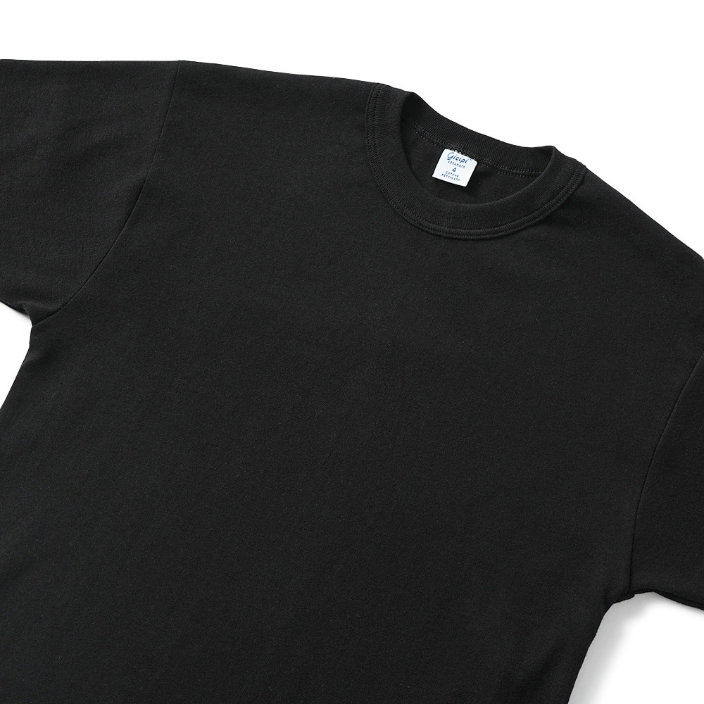 GICIPI ジチピ 2501P GRONGO COSTINA 1×1 グローンゴ クルーネック ベーシックフィット 半袖カットソー NERO