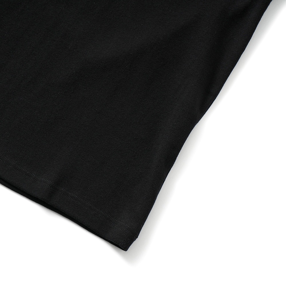 GICIPI ジチピ 2501P GRONGO COSTINA 1×1 グローンゴ クルーネック ベーシックフィット 半袖カットソー NERO