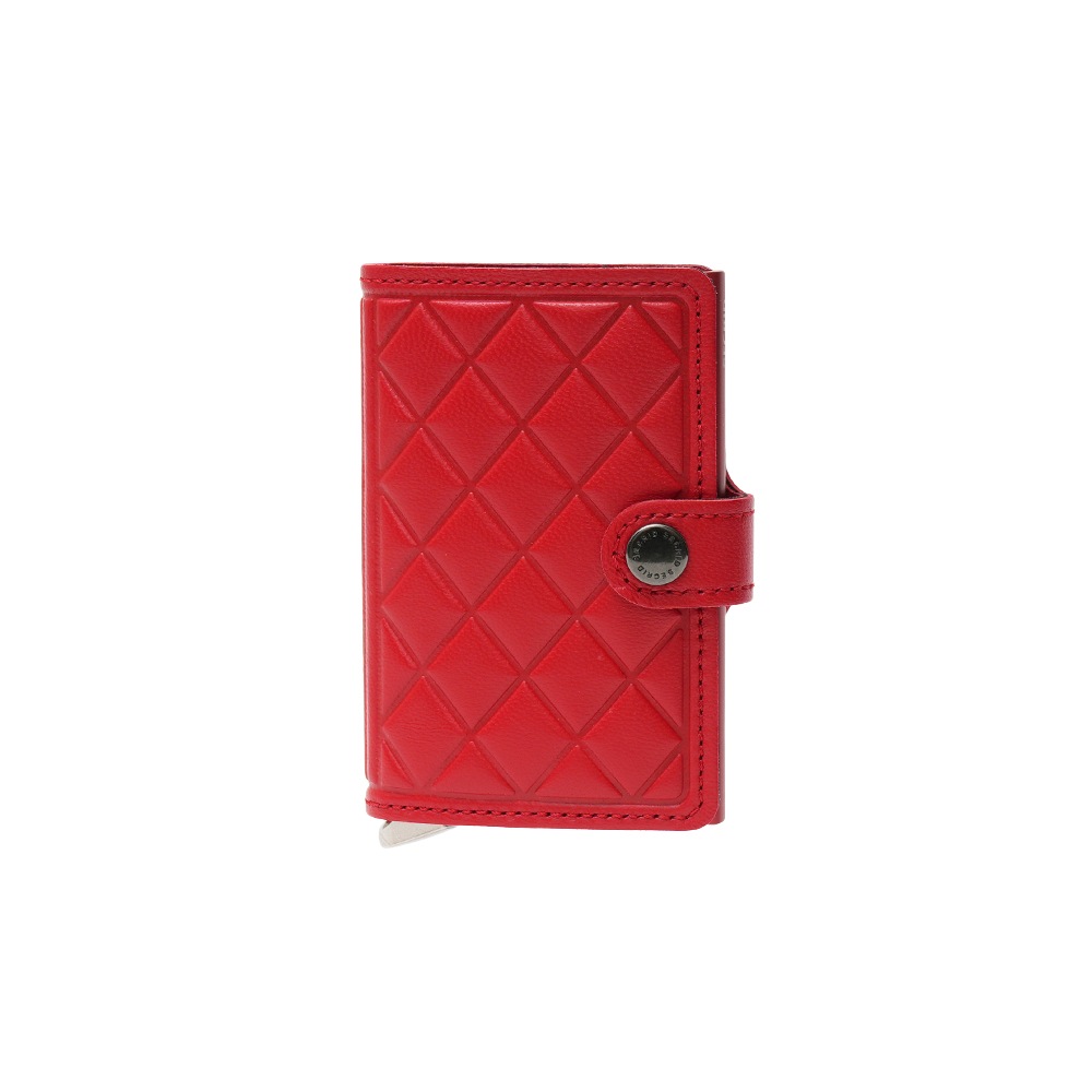 SECRID セクリッド PREMIUM MINIWALLET EMBOSS DIAMOND ミニウォレット RED