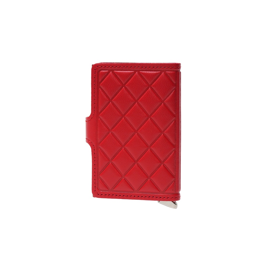 SECRID セクリッド PREMIUM MINIWALLET EMBOSS DIAMOND ミニウォレット RED