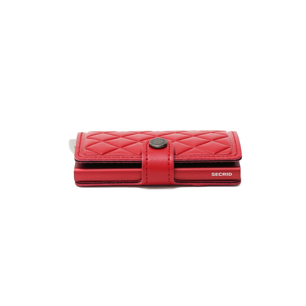 SECRID セクリッド PREMIUM MINIWALLET EMBOSS DIAMOND ミニウォレット RED