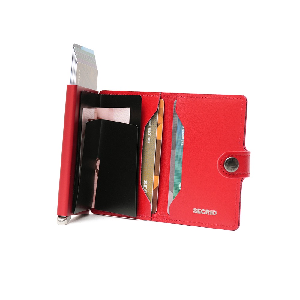 SECRID セクリッド PREMIUM MINIWALLET EMBOSS DIAMOND ミニウォレット RED