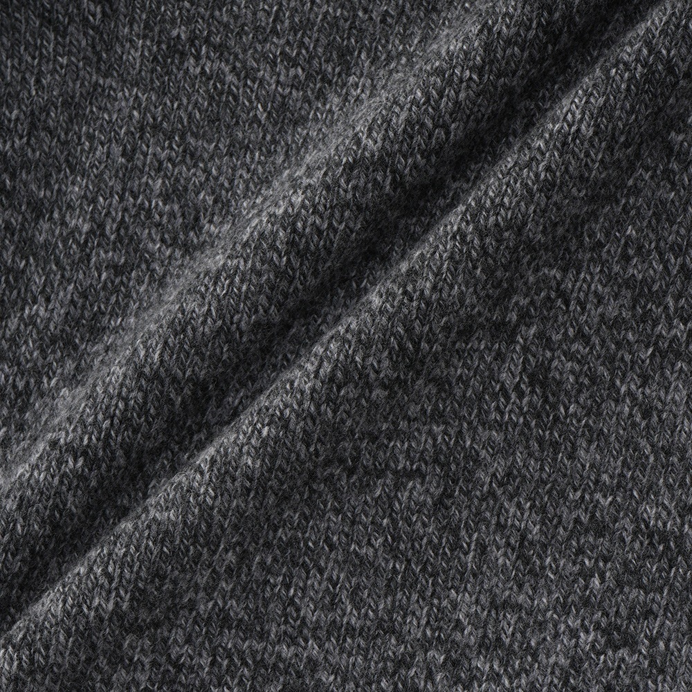 GRANSASSO グランサッソ スーパージーロンラムズウール ニット クルーネック ロングスリーブ 10158/25701 CHARCOAL