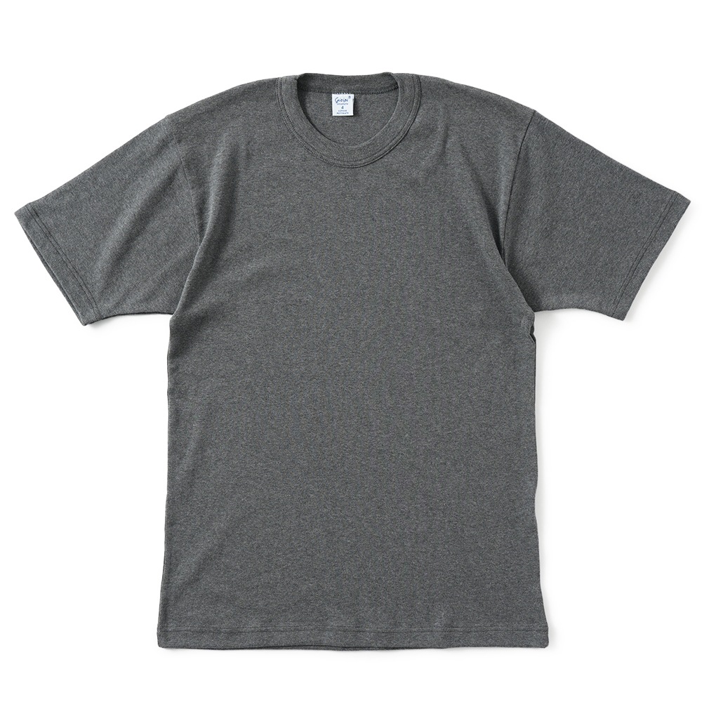 GICIPI ジチピ 2501P GRONGO COSTINA 1×1 グローンゴ クルーネック ベーシックフィット 半袖カットソー CARBON