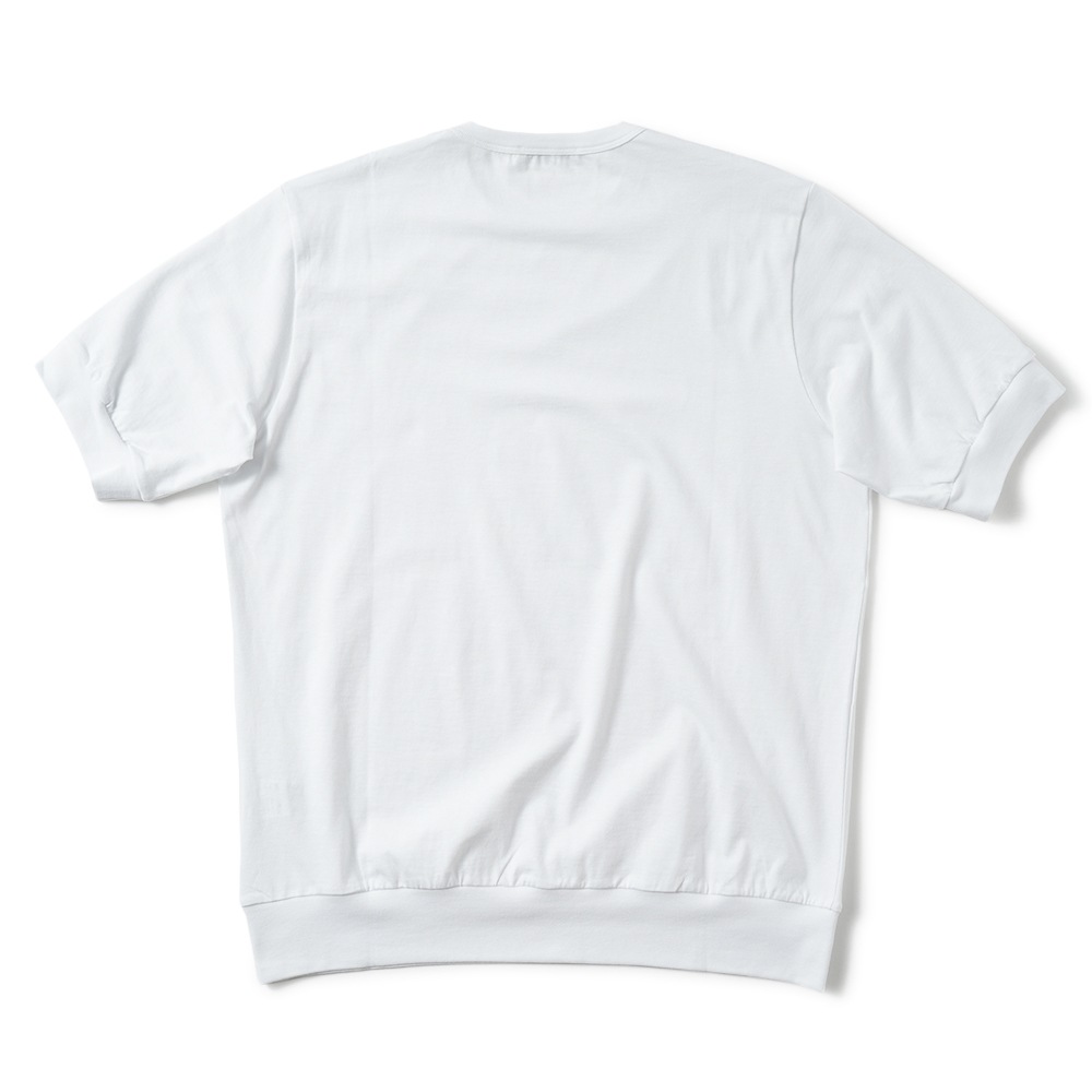 ANTICIPO アンティーチポ NEBBIOLO/smooth スムースコットン クルーネック ショートスリーブ Tシャツ WHITE