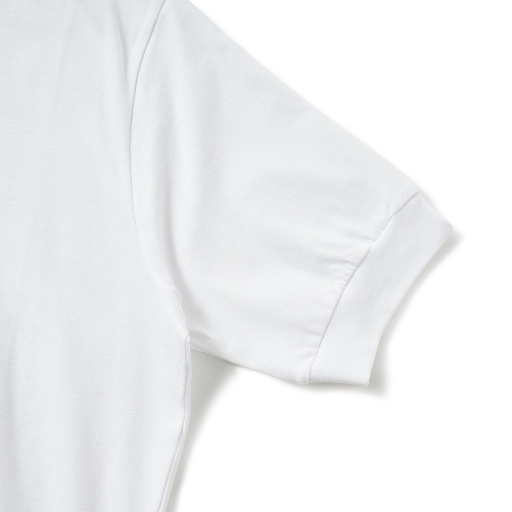 ANTICIPO アンティーチポ NEBBIOLO/smooth スムースコットン クルーネック ショートスリーブ Tシャツ WHITE