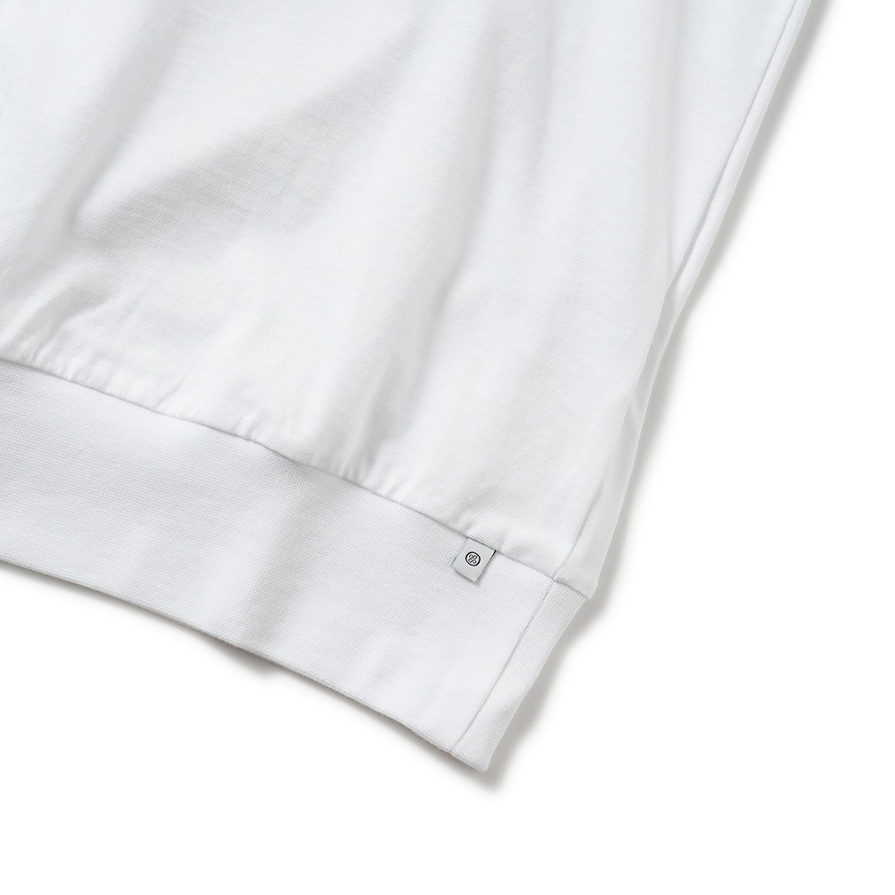 ANTICIPO アンティーチポ NEBBIOLO/smooth スムースコットン クルーネック ショートスリーブ Tシャツ WHITE