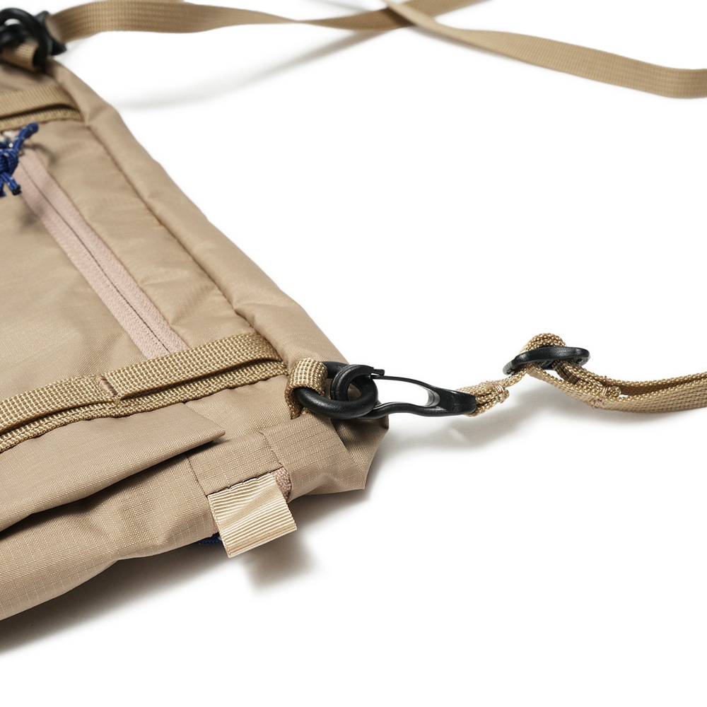 BACH バッハ CHEST POCKET CODURA リップストップナイロン 2way ショルダーバッグ SAND BEIGE