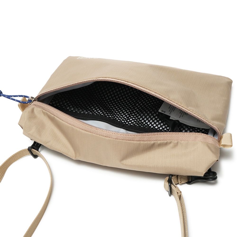 BACH バッハ CHEST POCKET CODURA リップストップナイロン 2way ショルダーバッグ SAND BEIGE