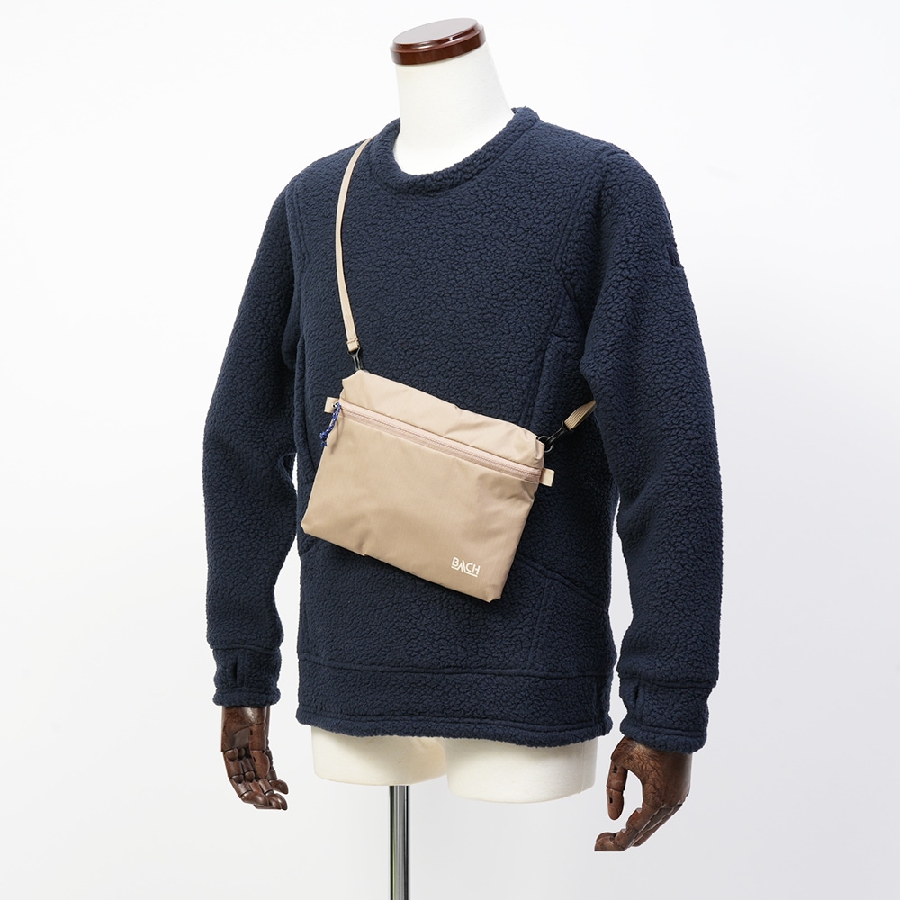 BACH バッハ CHEST POCKET CODURA リップストップナイロン 2way ショルダーバッグ SAND BEIGE