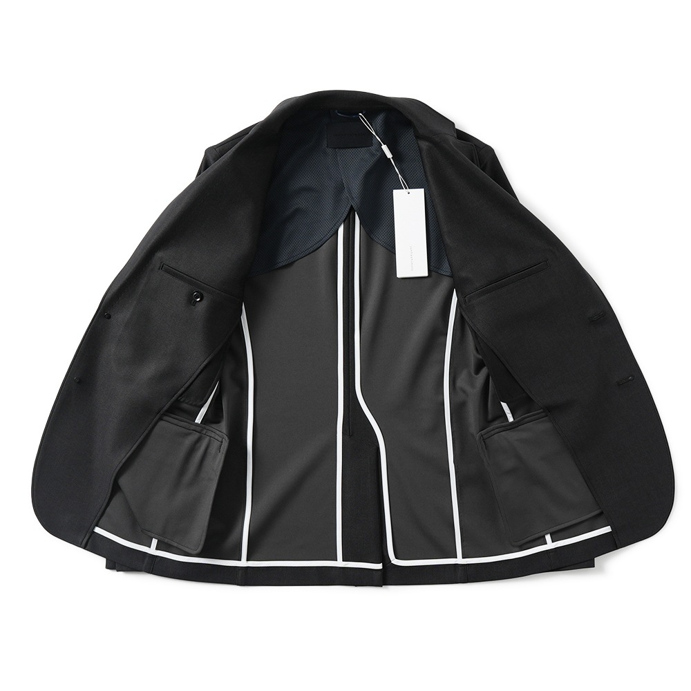 junhashimoto ジュンハシモト JERSEY JACKET -USO TWILL- ジャージジャケット 1032510004 BLACK