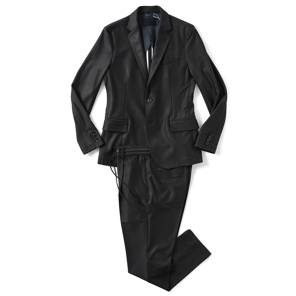 junhashimoto ジュンハシモト JERSEY JACKET -USO TWILL- ジャージジャケット 1032510004 BLACK