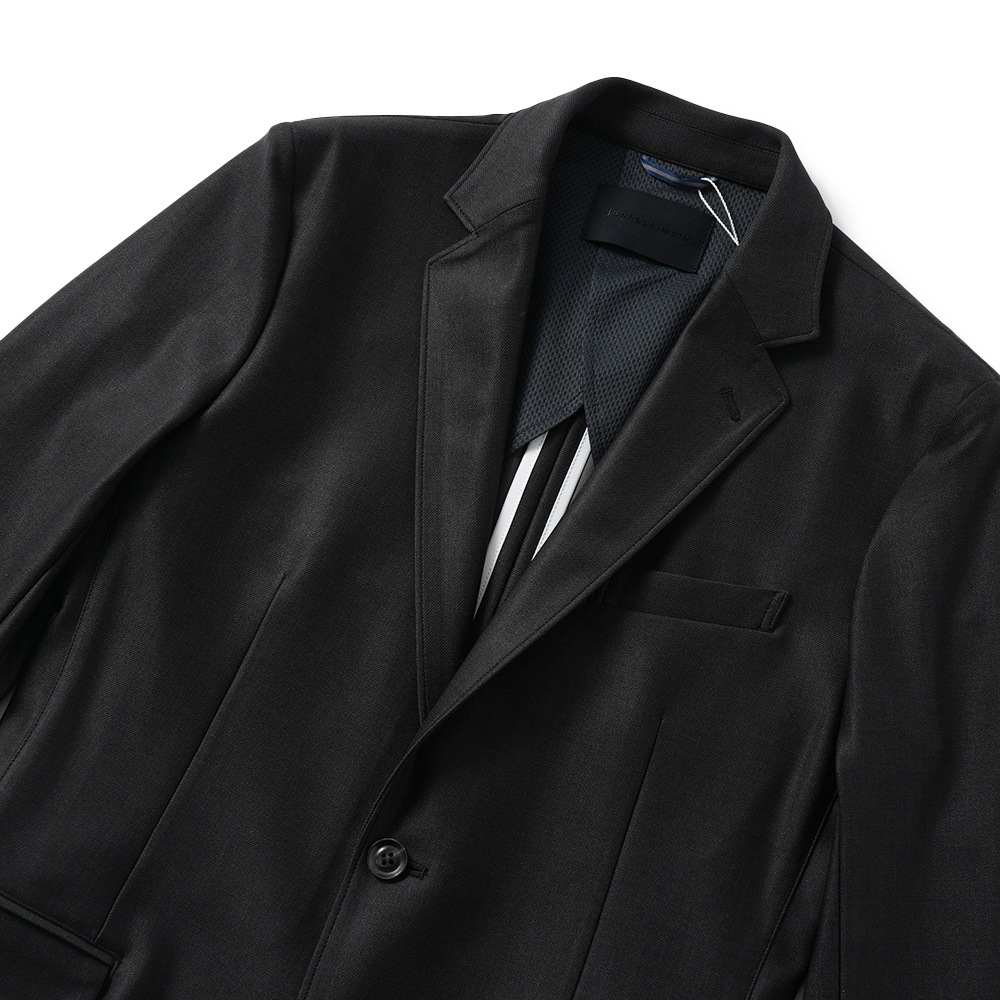 junhashimoto ジュンハシモト JERSEY JACKET -USO TWILL- ジャージジャケット 1032510004 BLACK