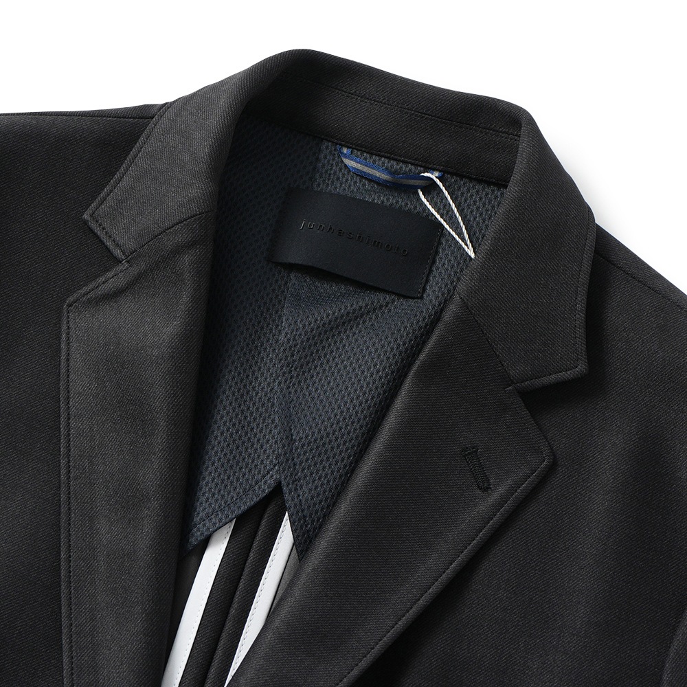 junhashimoto ジュンハシモト JERSEY JACKET -USO TWILL- ジャージジャケット 1032510004 BLACK