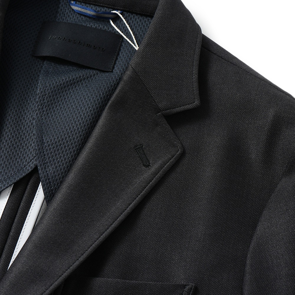 junhashimoto ジュンハシモト JERSEY JACKET -USO TWILL- ジャージジャケット 1032510004 BLACK