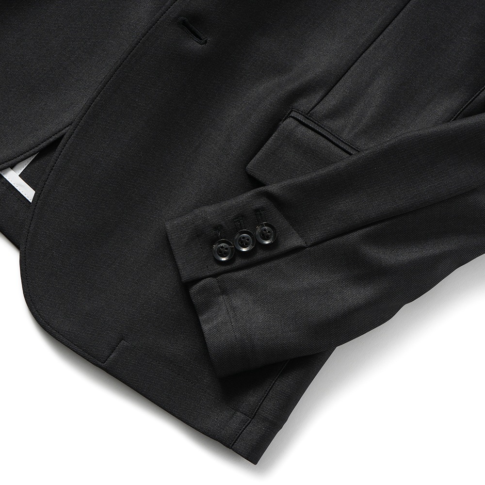 junhashimoto ジュンハシモト JERSEY JACKET -USO TWILL- ジャージジャケット 1032510004 BLACK