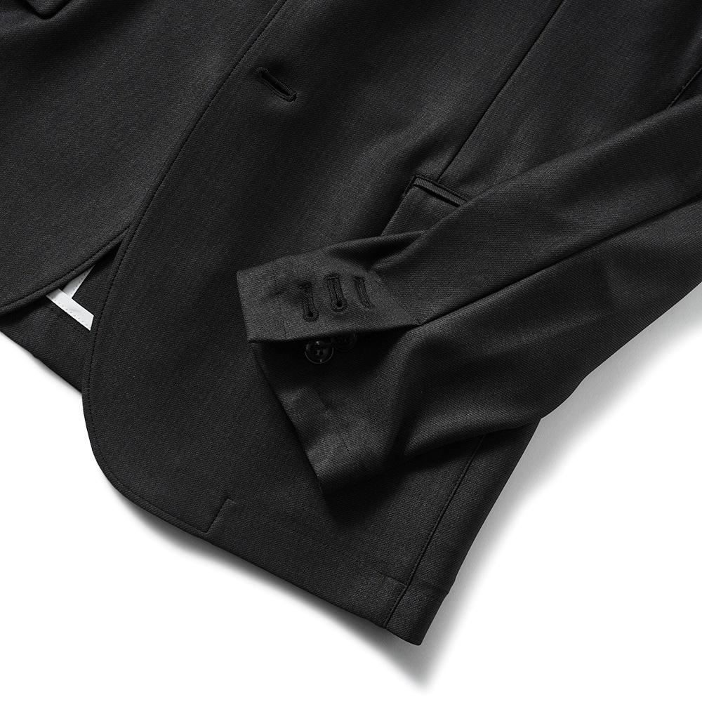 junhashimoto ジュンハシモト JERSEY JACKET -USO TWILL- ジャージジャケット 1032510004 BLACK