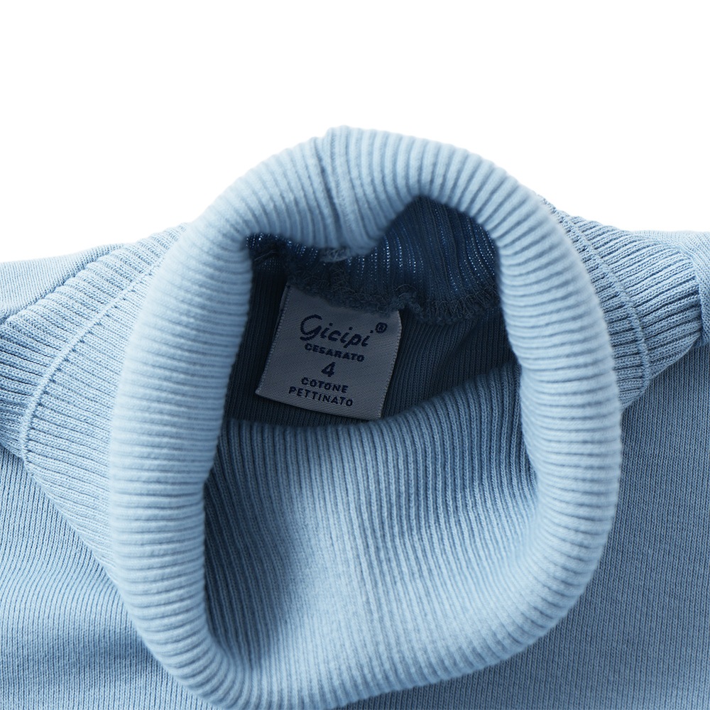 GICIPI ジチピ 2502A TIGRE Cotone Soft ティーグレ タートルネック リラックスフィット ニットソー Lazio