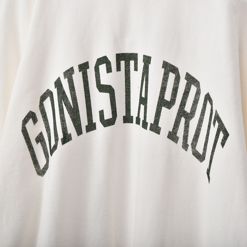 PROTAGONISTA プロタゴニスタ ロゴ スウェットプルオーバー PNT-CS-22 WHITE×GREEN