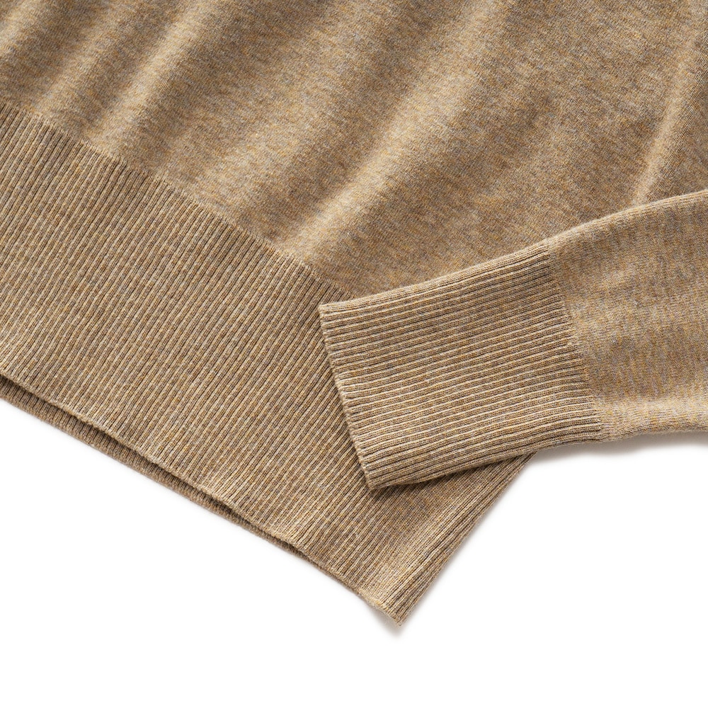 GICIPI ジチピ 2312A ANANAS アナナス COTONE SOFT ソフトコットン タートルネック ロングスリーブニットソー BEIGE