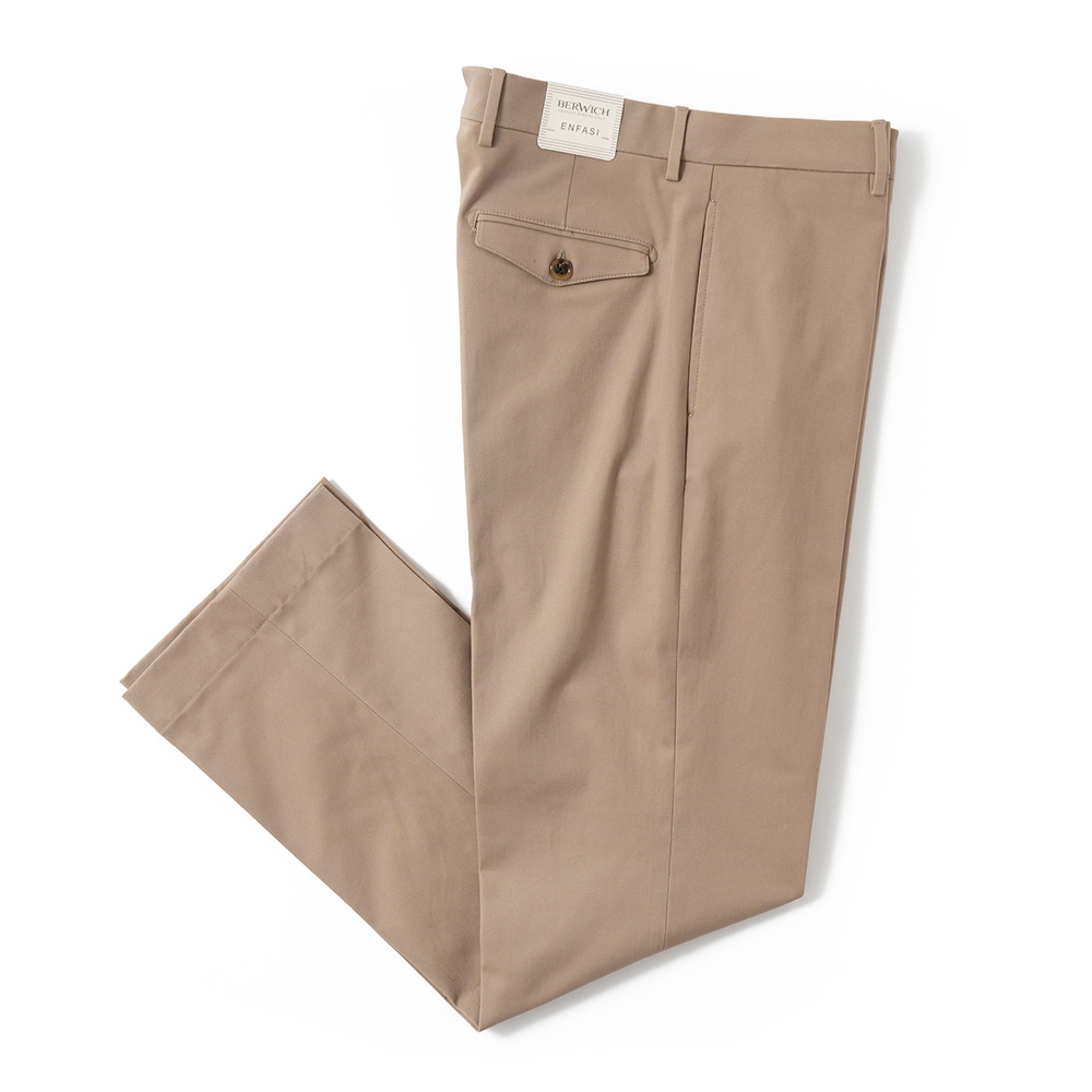 BERWICH ベルウィッチ LUCANO LONG-GT1311X ルカーノ ストレッチコットン ギャバジン パンツ BEIGE
