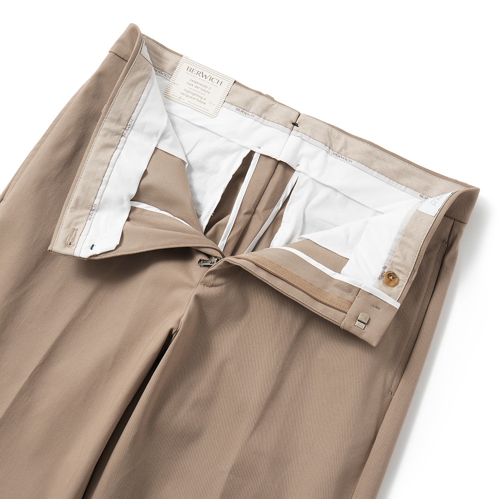 BERWICH ベルウィッチ LUCANO LONG-GT1311X ルカーノ ストレッチコットン ギャバジン パンツ BEIGE