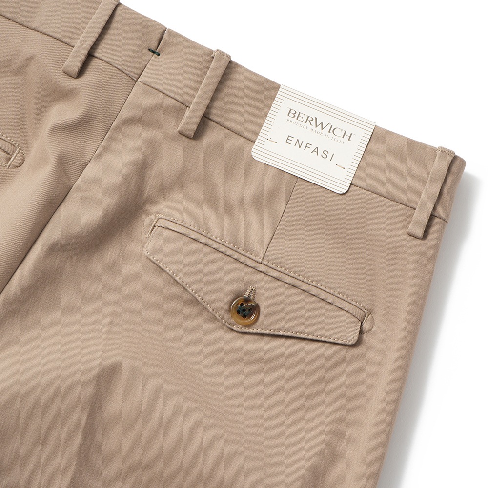 BERWICH ベルウィッチ LUCANO LONG-GT1311X ルカーノ ストレッチコットン ギャバジン パンツ BEIGE