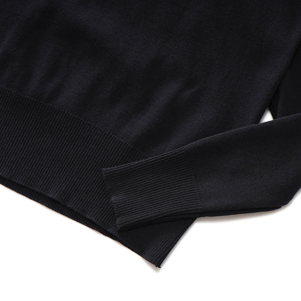 GICIPI ジチピ 2312A ANANAS アナナス COTONE SOFT ソフトコットン タートルネック ロングスリーブニットソー D.NAVY
