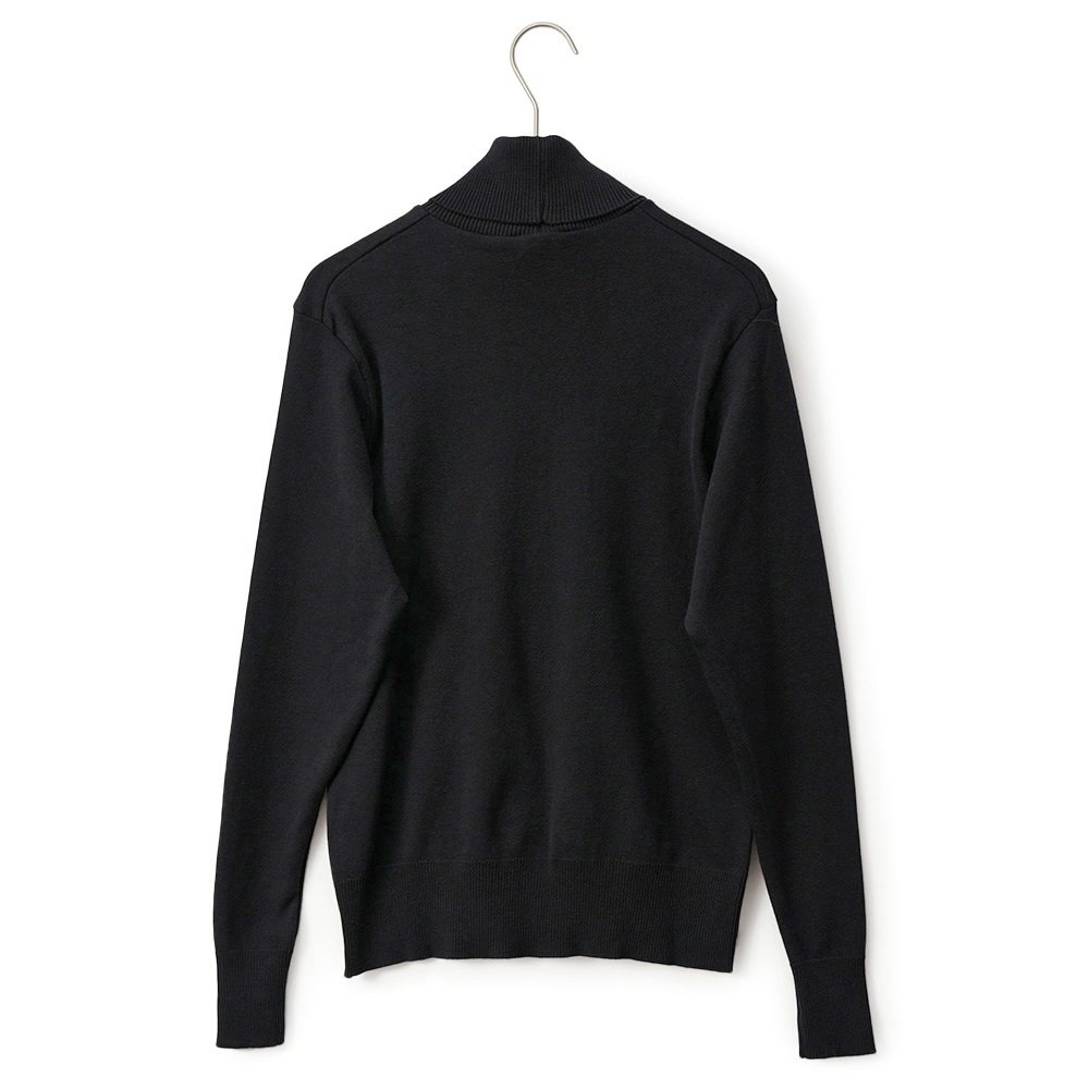 GICIPI ジチピ 2312A ANANAS アナナス COTONE SOFT ソフトコットン タートルネック ロングスリーブニットソー D.NAVY