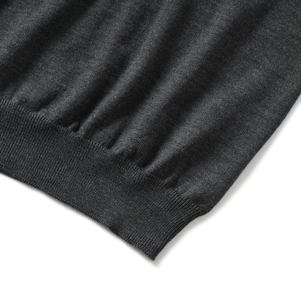 GRANSASSO グランサッソ メリノウール ニット タートルネック ロングスリーブ 55157/14290 C.GRAY