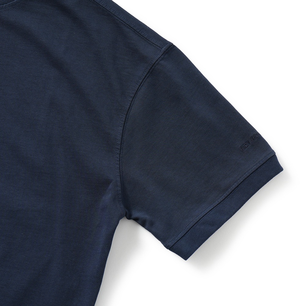 ROY ROGER'S ロイ ロジャース T-SHIRT S/S JP MAN ヘビージャージ コットンガーメントダイ ショートスリーブ NAVY