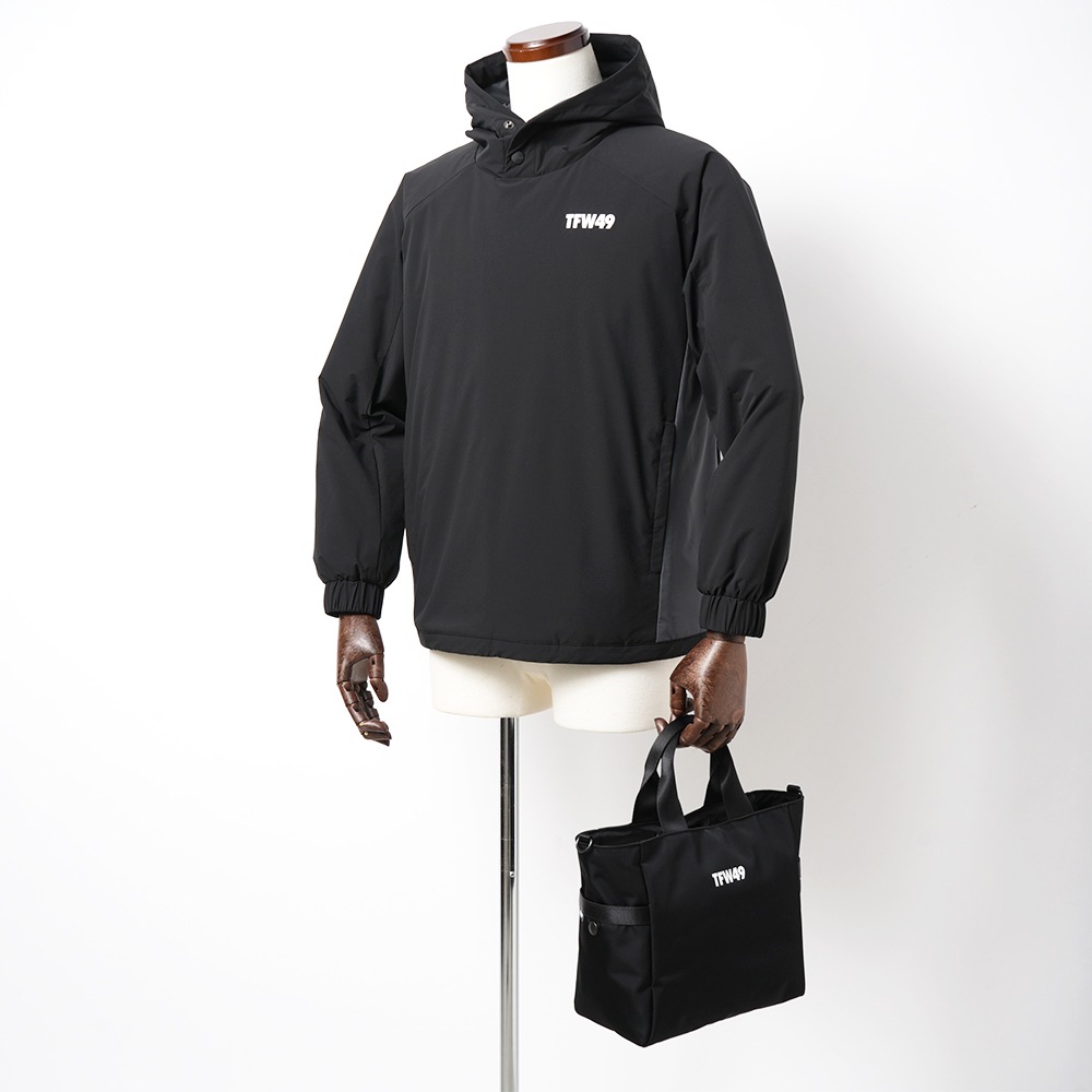 TFW49 ティーエフダブリュー49 NYLON ROUND BAG ナイロン ラウンド バッグ T132610024 BLACK