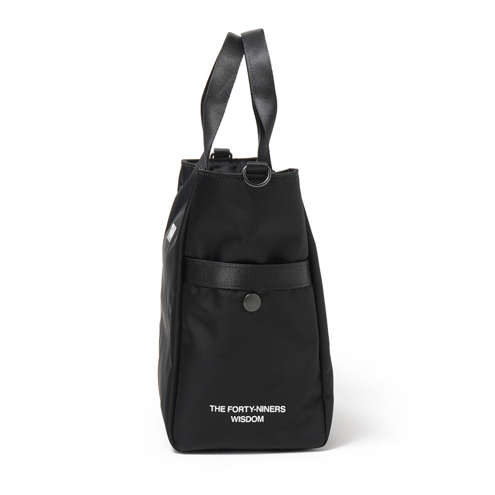 TFW49 ティーエフダブリュー49 NYLON ROUND BAG ナイロン ラウンド バッグ T132610024 BLACK