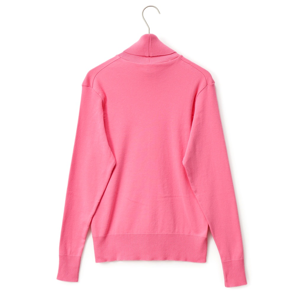 GICIPI ジチピ 2312A ANANAS アナナス COTONE SOFT ソフトコットン タートルネック ロングスリーブニットソー PINK