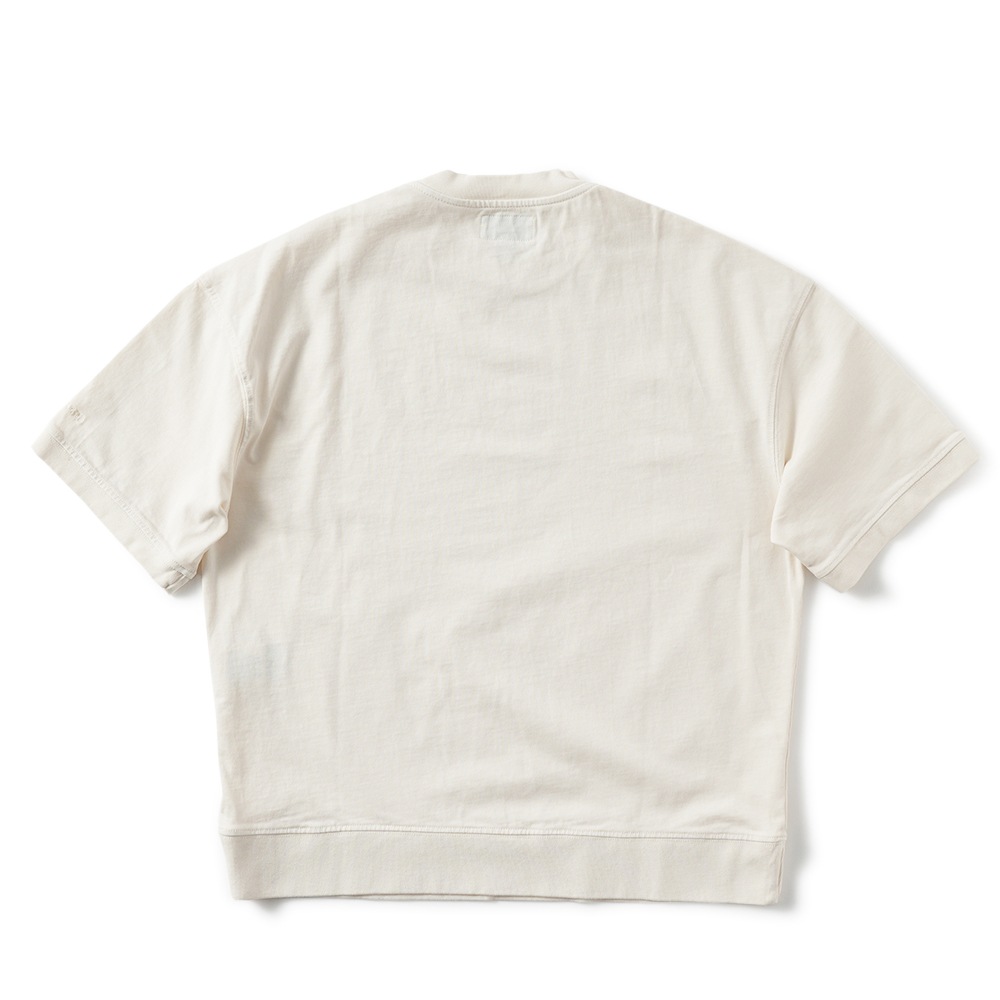 ROY ROGER'S ロイ ロジャース T-SHIRT S/S JP MAN ヘビージャージ コットンガーメントダイ ショートスリーブ OFF WHITE