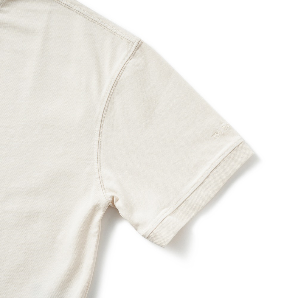 ROY ROGER'S ロイ ロジャース T-SHIRT S/S JP MAN ヘビージャージ コットンガーメントダイ ショートスリーブ OFF WHITE