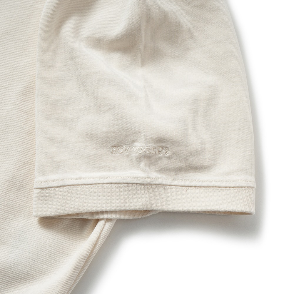 ROY ROGER'S ロイ ロジャース T-SHIRT S/S JP MAN ヘビージャージ コットンガーメントダイ ショートスリーブ OFF WHITE