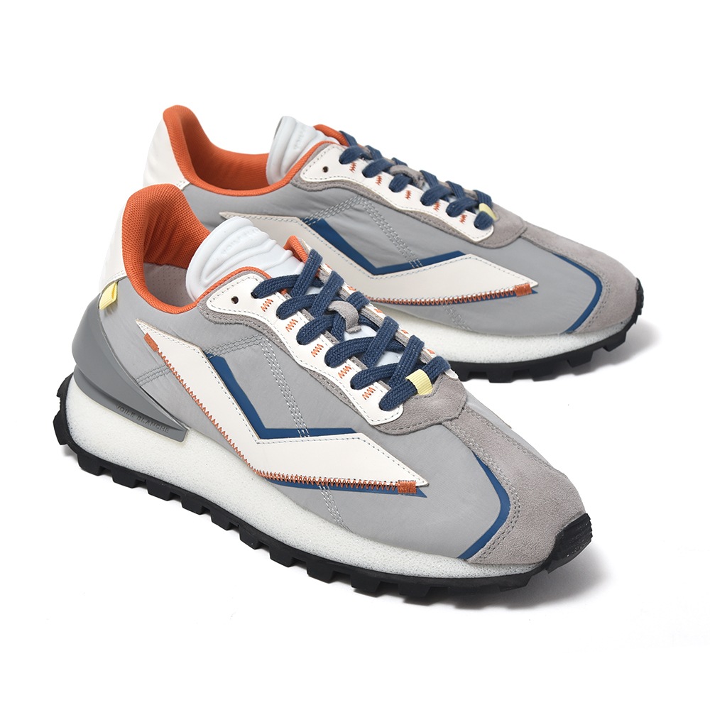 VOILE BLANCHE ボイルブランシェ QWARK SPUR 2 MAN スエード・レザー・ナイロン スニーカー GRAY